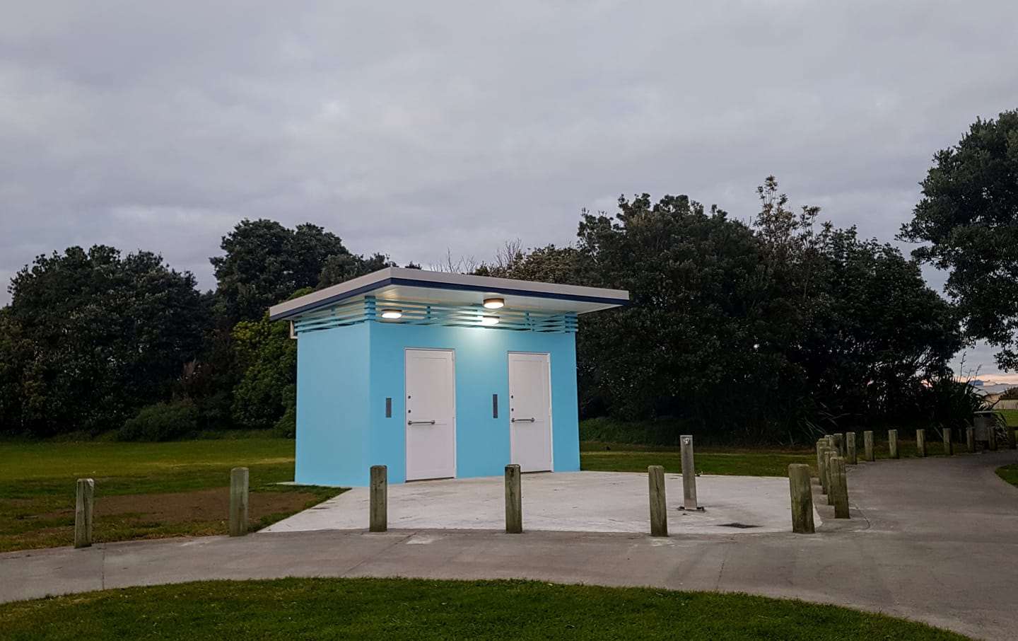 Relief that toilets finally built