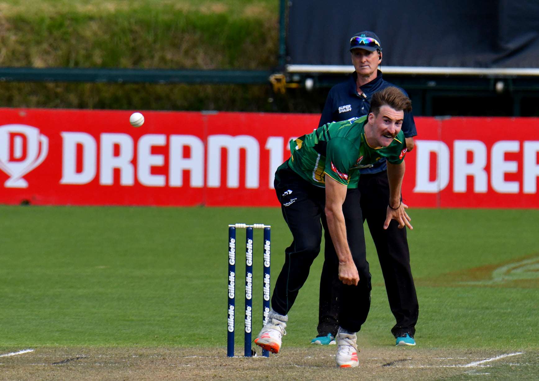 Bowling key for Stags against Wellington