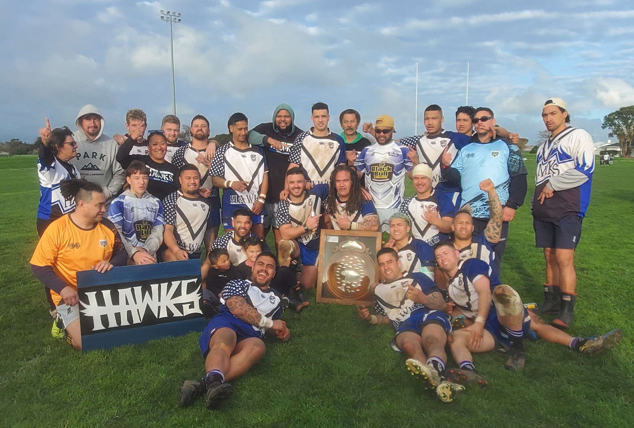 Hawera bag rugby league silverware