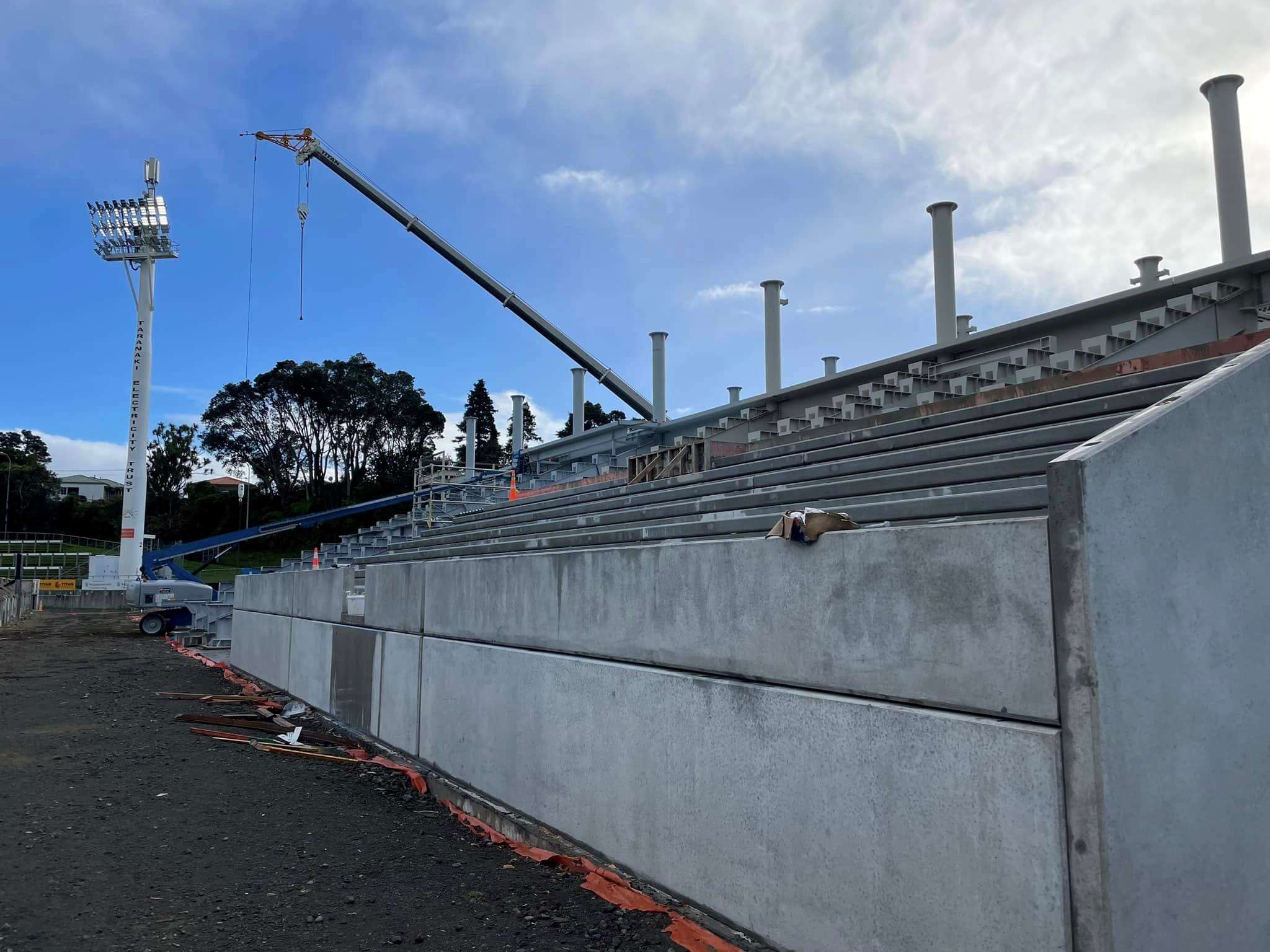Venues: Yarrow Stadium rebuild on track and within budget